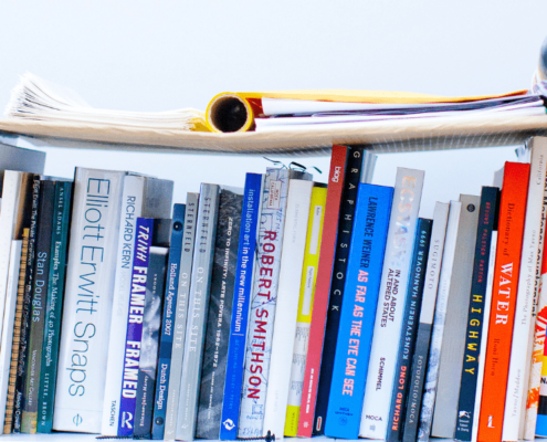 Books on shelf